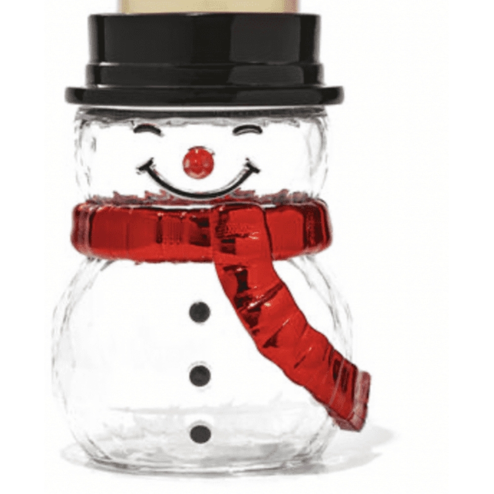 Bath and Body Snowman Single Wick Candle Holder, New